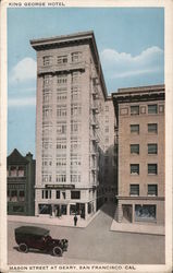 King George Hotel - Mason Street at Geary Postcard