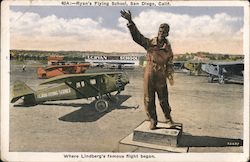 Ryan'S Flying School San Diego, CA Postcard Postcard Postcard