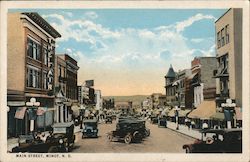 Main Street, Minot, N.D. Postcard