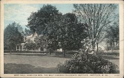 West Hall, Home for Men, The West Virginia Collegiate Institute Postcard