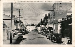 Main Street (Showing Raffles Hotel) Postcard
