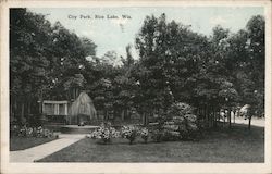 City Park, Rice Lake, Wis. Postcard