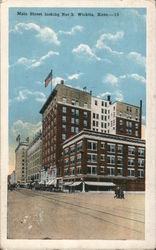 Main Street looking North, Wichita, Kans. Postcard