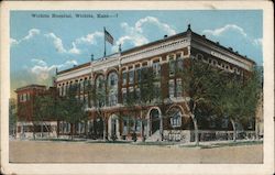 Wichita Hospital, Wichita, Kans. Postcard