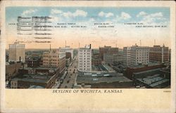 Skyline of Wichita, Kansas Postcard