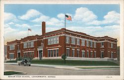 Senior High School Leavenworth, KS Postcard Postcard 