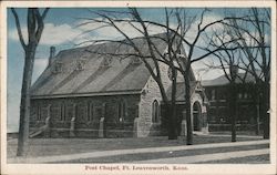 Post Chapel Fort Leavenworth, KS Postcard Postcard Postcard