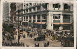 State and Madison Streets Postcard