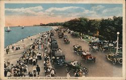 A Sunday Afternoon at the Lakeshore, Lincoln Park Postcard
