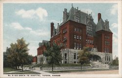 Santa Fe Hospital, Topeka, Kansas Postcard