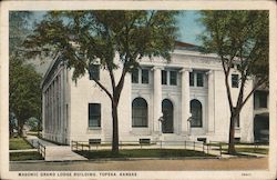 Masonic Grand Lodge Building Topeka, KS Postcard Postcard Postcard