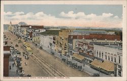 Kansas Avenue, Looking North from 9th Street, Topeka, Kan. Postcard