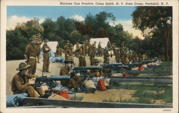 Machine Gun Practice, Camp Smith, NY State Camp Peekskill New York