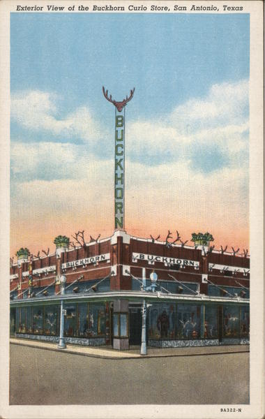 Exterior View of the Buckhorn Curio Store San Antonio Texas