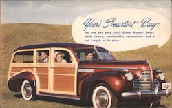 Buick Estate Wagon Woodie Postcard