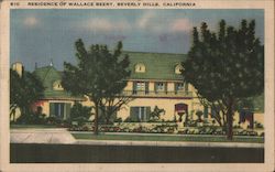 Residence of Wallace Beery Postcard