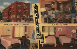 Hotel Parker - Completely New and Modern Rochester, MN Postcard Postcard Postcard