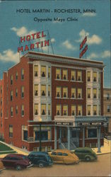 Hotel Martin, Opposite Mayo Clinic Rochester, MN Postcard Postcard Postcard