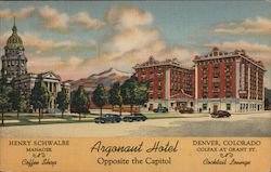 Argonaut Hotel - Opposite the Capitol, Denver Colorado Postcard