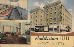 Auditorium Hotel - 14th and Stout Street Postcard