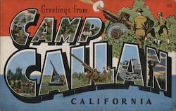 Greetings from Camp Callan Postcard