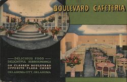 Boulevard Cafeteria Postcard