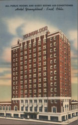 All Public Rooms and Guest Rooms Air-Conditioned - Hotel Youngblood Enid, OK Postcard Postcard Postcard