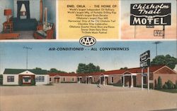 Chisholm Trail Motel Enid, OK Postcard Postcard Postcard