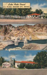 Lake Auto Court Us 93-466 Postcard