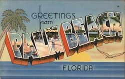 Greetings from Palm Beach, Florida Postcard Postcard Postcard
