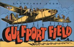 Greetings from Gulfport Field Postcard