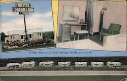 Motel Dream Land De Funiak Springs, FL Postcard Postcard Postcard