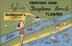 Greetings from Daytona Beach Florida, Morrison's Cafeteria Postcard