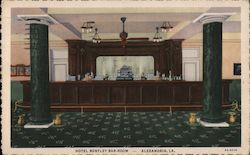 Hotel Bentley Bar Room Postcard
