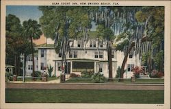 Alba Court Inn, New Smyrna Beach, Fla. Postcard