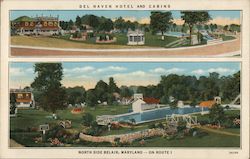 Del Haven Hotel and Cabins Postcard