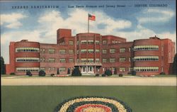 Spears Sanitarium - East Tenth Avenue and Jersey St Postcard