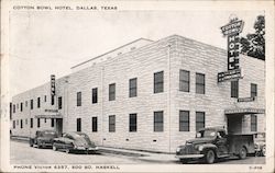 Cotton Bowl Hotel Dallas, TX Postcard Postcard Postcard