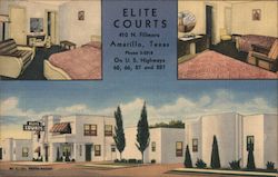 Elite Courts Hotel Postcard