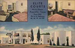 Elite Courts Hotel Amarillo, TX Postcard Postcard Postcard