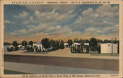 Spanish Courts Motel Amarillo, TX Postcard Postcard Postcard