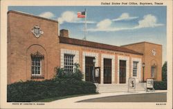 United States Post Office Baytown, TX Postcard Postcard Postcard