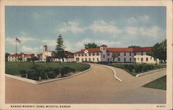 Kansas Masonic Home Wichita, KS Postcard Postcard Postcard
