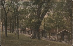 Pioneer Log Cabin Camp on Highway U.S. 71 South of Noel, MO Missouri Postcard Postcard Postcard