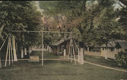 Cottages, Riverside Park Postcard