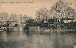 Riverside Park from Elk River Postcard