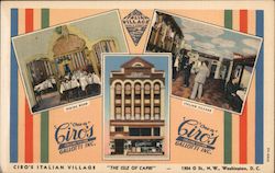 "Chee-ro" Ciros Italian Village Gallotti Inc. Postcard