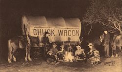 Garden of the Gods Jaycee Chuck Wagon Dinner Postcard