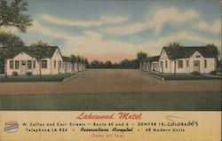 Lakewood Motel Postcard