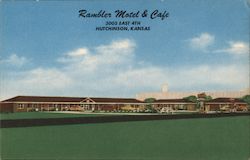 Rambler Motel & Cafe - 3005 East 4th, Hutchinson, Kansas Postcard Postcard 